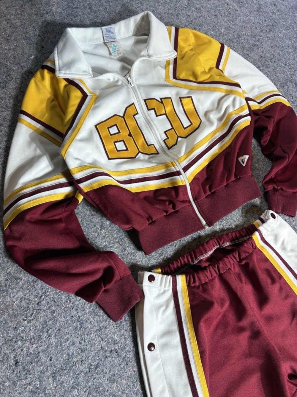 Vintage Varsity Spirit Fashions BCU Cheerleading Uniform Set L Size
